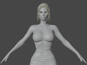 Gloria Realistic Character 3D Model
