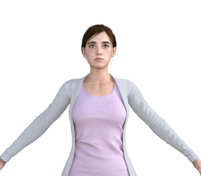Kessie Realistic Character 3D Модель .c4d .max .obj .3ds .fbx .stl .blend 