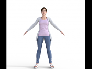 Kessie Realistic Character 3D Модель