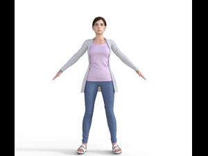Kessie Realistic Character 3D Model