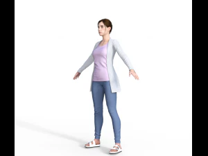 Kessie Realistic Character 3D Model