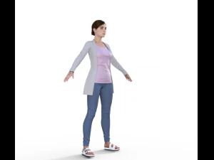 Kessie Realistic Character 3D Model