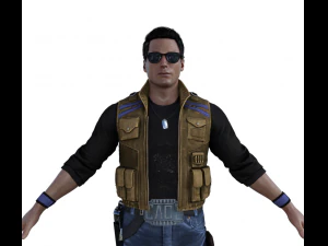 约翰尼&middot;凯奇现实人物 3D 模型