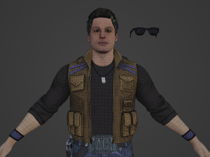 Johnny Cage Realistic Character Modelo 3D