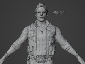 Johnny Cage Realistic Character Modelo 3D