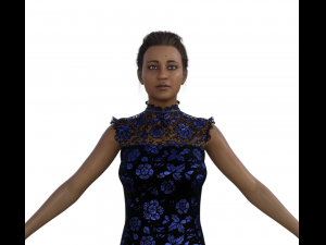 Indian Girl Realistic Character 3Dモデル