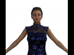 Індійська дівчина реалістичний характер 3D Модель