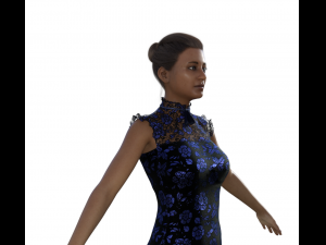 Indian Girl Realistic Character 3D 模型