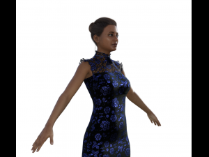 Indian Girl Realistic Character 3D 模型