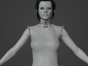 Indian Girl Realistic Character 3D 模型