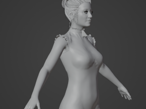 Indian Girl Realistic Character 3D 模型