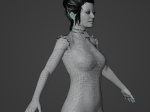 Indian Girl Realistic Character 3D 模型