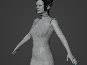 Indian Girl Realistic Character 3D 模型