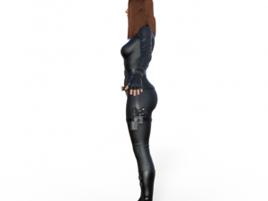 Black Widow Realistic Character Model 3D