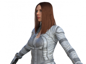 Black Widow Version 2 Realistic Character Modello 3D