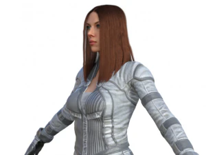 Black Widow Version 2 Realistic Character 3D Model