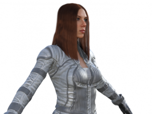 Black Widow Version 2 Realistic Character Modello 3D