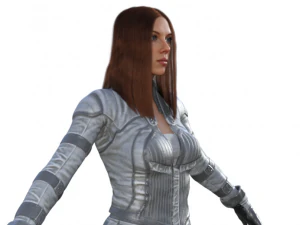 Black Widow Version 2 Realistic Character 3D Model