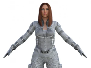 Black Widow Version 2 Realistic Character 3D Model