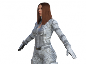 Black Widow Version 2 Realistic Character Modello 3D