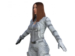 Black Widow Version 2 Realistic Character 3D Model
