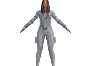 Black Widow Version 2 Realistic Character 3D Model