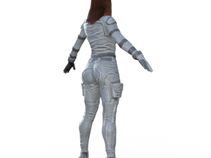 Black Widow Version 2 Realistic Character Modello 3D