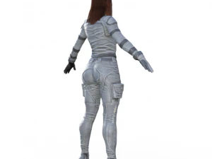 Black Widow Version 2 Realistic Character 3D Model