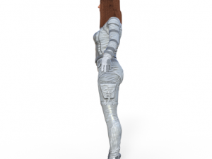 Black Widow Version 2 Realistic Character Modello 3D