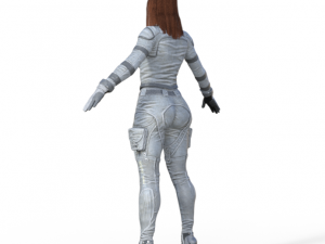 Black Widow Version 2 Realistic Character Modello 3D