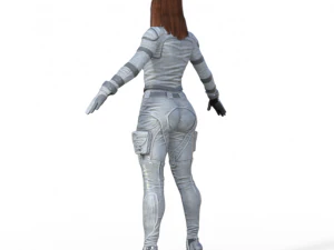 Black Widow Version 2 Realistic Character 3D Model