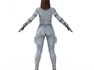 Black Widow Version 2 Realistic Character 3D Model