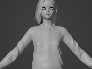 Schoolgirl Realistic Character 3Dモデル