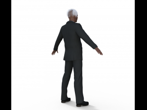 Old Man in Suit Modello 3D