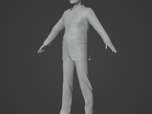 Old Man in Suit Modello 3D