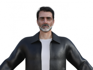 Negan Realistic Character 3Dモデル