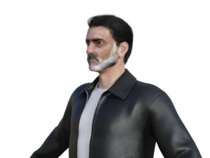 Negan Realistic Character 3D Model