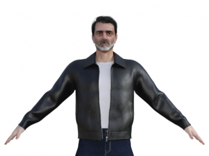 Negan Realistic Character Model 3D