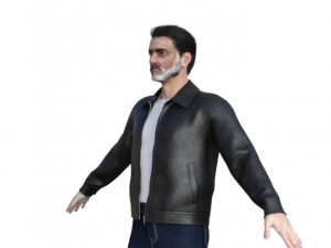 Negan Realistic Character Model 3D