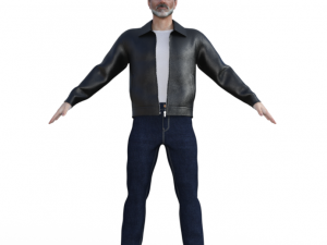 Negan Realistic Character Model 3D