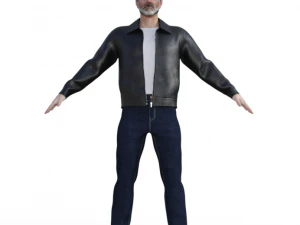 Negan Realistic Character 3D Model