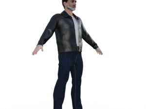 Negan Realistic Character Model 3D