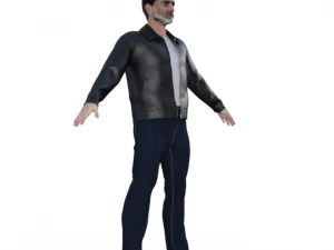 Negan Realistic Character 3D Model