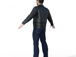Negan Realistic Character 3D Model