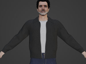 Negan Realistic Character Model 3D