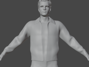 Negan Realistic Character Model 3D