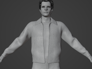 Negan Realistic Character Model 3D
