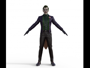 The Joker Realistic Character 3D Model