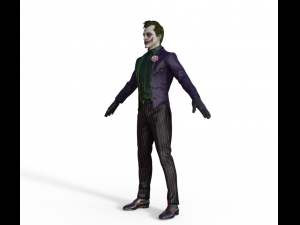 The Joker Realistic Character 3D Model