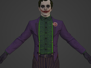 The Joker Realistic Character 3D Model